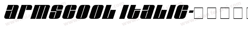 armscool italic字体转换